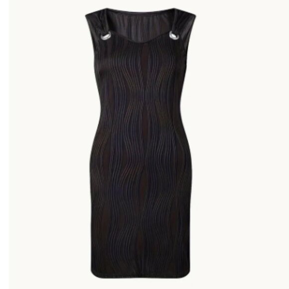 Black Casual Sleeveless Mini Dress Size XL/12 NWOT - Picture 3 of 7